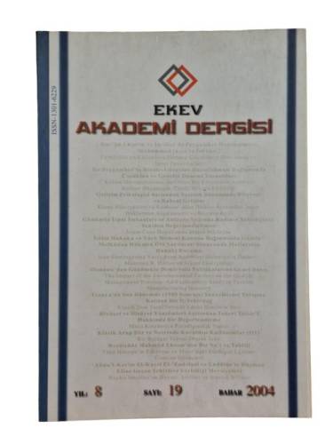 EKEV AKADEMİ DERGİSİ YIL:8 SAYI:19 BAHAR 2004 ( SOSYAL BİLİMLER ) - 0
