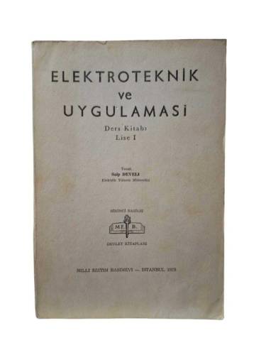 ELEKTROTEKNİK VE UYGULAMASI DERS KİTABI LİSE 1 - 0