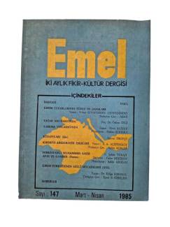 EMEL FİKİR KÜLTÜR DERGİSİ SAYI.156 EYLÜL-EKİM 1986
