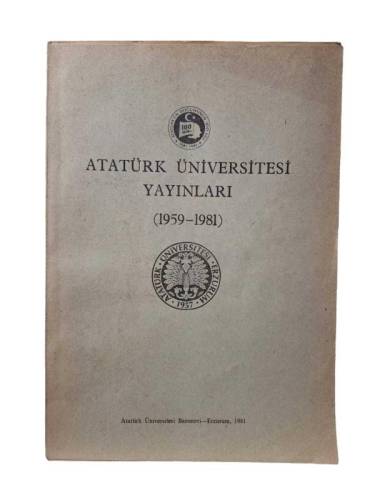 ERZURUM ATATÜRK ÜNİVERSİTESİ YAYINLARI ( 1959 - 1981 ) - 0