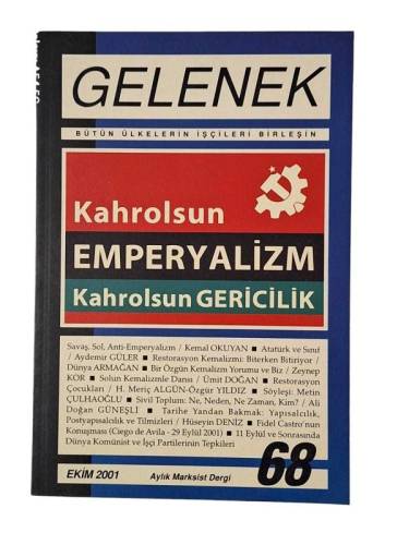 GELENEK DERGİSİ SAYI 68 / EKİM 2001 - 0