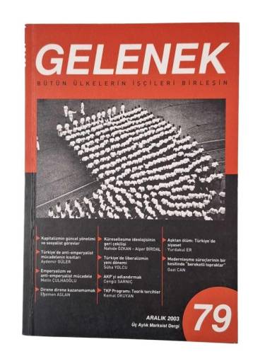 GELENEK DERGİSİ SAYI 79 / ARALIK 2003 - 0