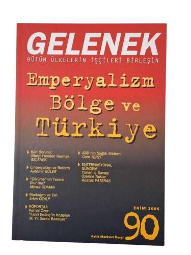 GELENEK DERGİSİ SAYI 90 / EKİM 2006 - 0