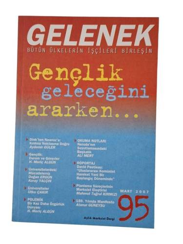 GELENEK DERGİSİ SAYI 95 / MART 2007 - 0