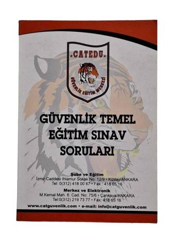 GÜVENLİK TEMEL EĞİTİM SINAV SORULARI - 0