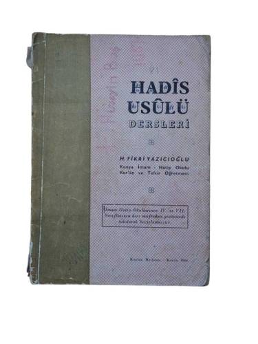 HADİS USULÜ DERSLERİ - 0