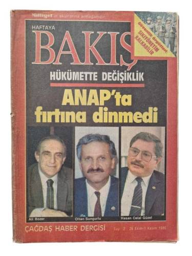 HAFTAYA BAKIŞ ÇAĞDAŞ HABER DERGİSİ SAYI:2 26 EKİM 1 KASIM 1986 - 0