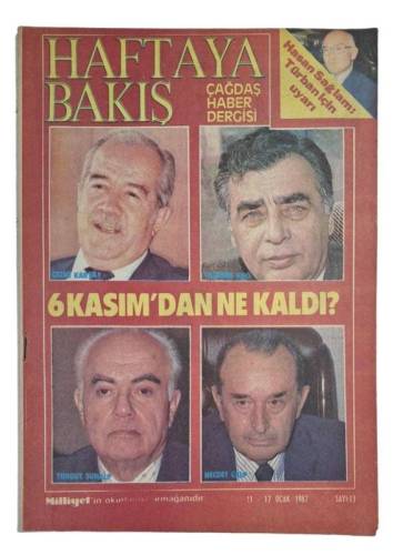 HAFTAYA BAKIŞ DERGİSİ 11-17 OCAK 1987 / 6 KASIM'DAN NE KALDI? - 0