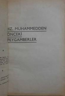 HZ. PEYGAMBERDEN ÖNCEKİ PEYGAMBERLER