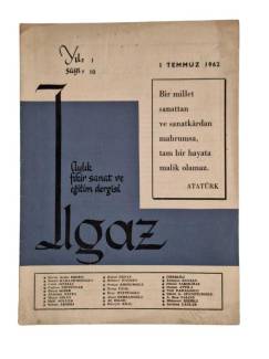 ILGAZ AYLIK FİKİR SANAT VE EĞİTİM DERGİSİ 1 TEMMUZ 1962 YIL:1 SAYI:10