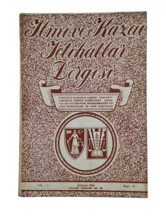 İLMİ VE KAZAİ İÇTİHATLAR DERGİSİ AĞUSTOS 1961 YIL:1 SAYI:8