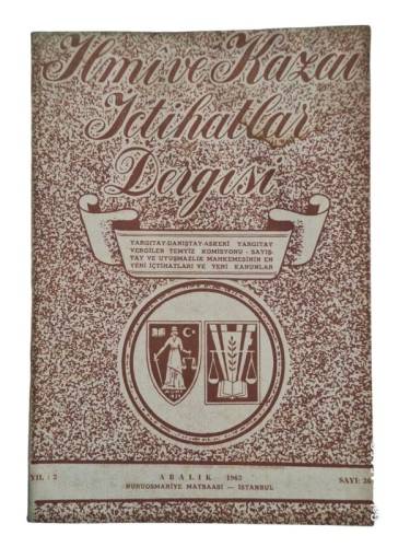İLMİ VE KAZAİ İÇTİHATLAR DERGİSİ ARALIK 1963 YIL:3 SAYI:36 - 0