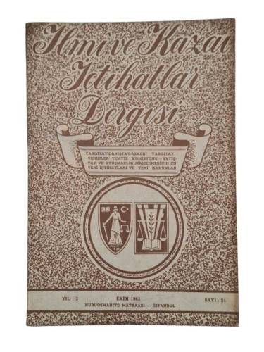 İLMİ VE KAZAİ İÇTİHATLAR DERGİSİ EKİM 1963 YIL:3 SAYI:34 - 0
