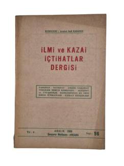 İLMİ VE KAZAİ İÇTİHATLAR YIL:8 ARALIK 1968 SAYI:96