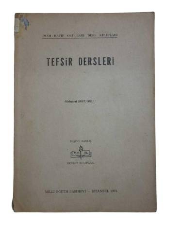 İMAM HATİP OKULLARI DERS KİTAPLARI TEFSİR DERSLERİ - 0