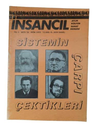 İNSANCIL AYLIK KÜLTÜR VE SANAT DERGİSİ YIL: 3 SAYI: 36 - EKİM 1993 SİSTEMİN ÇARPI ÇEKTİKLERİ - 0