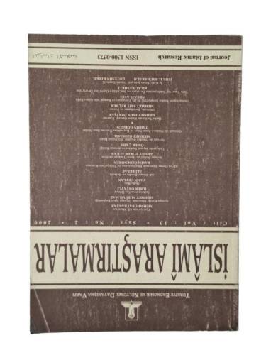 İSLAMİ ARAŞTIRMALAR CİLT.14 SAYI.2-2001 - 0