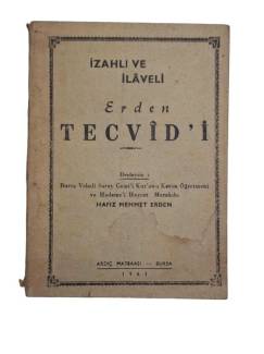İZAHLI VE İLAVELİ ERDEN TECVİD'İ