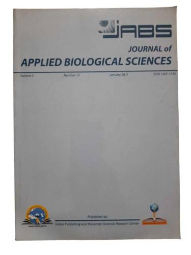 JOURNAL OF APPLIED BIOLOGICAL SCIENCES VOLUME 5 NUMBER:13 JANUARY 2011 - 0