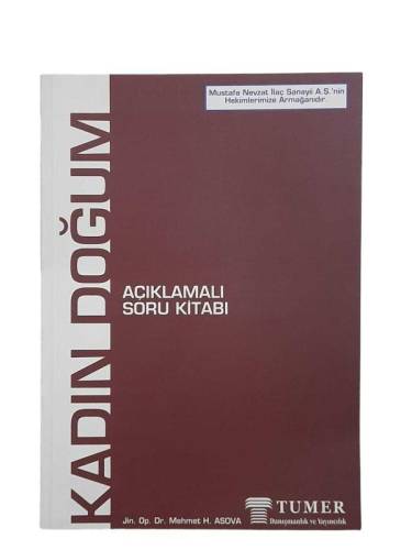 KADIN DOĞUM AÇIKLAMALI SORU KİTABI 2006 - TUMER - 0