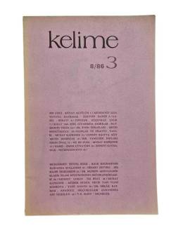 KELİME ( AYLIK DERGİ ) 8/86 - 3