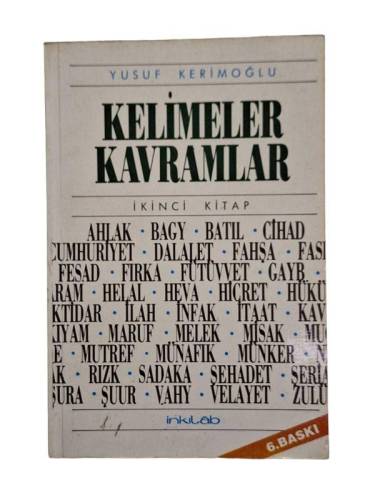 KELİMELER KAVRAMLAR II - 0