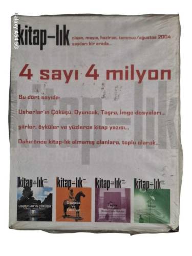 KİTAP-LIK DERGİSİ NİSAN,MAYIS, HAZİRAN, TEMMUZ/AĞUSTOS 2004 SAYILARI BİR ARADA ( SAYI:71-72-73-74 ) - 0