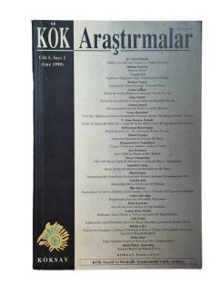 KÖK ARAŞTIRMALAR CİLT:1 SAYI:2 GÜZ 1999