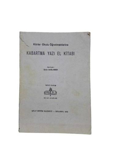 KÖRLER OKULU ÖĞRETMENLERİNE KABARTMA YAZI EL KİTABI - 0