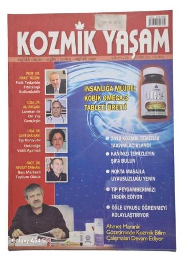 KOZMİK YAŞAM SAĞLIK DERGİSİ YIL: MAYIS 2010 - 0