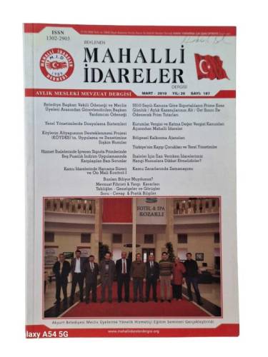 MAHALLİ İDARELER DERGİSİ YIL: 20 SAYI: 187 MART 2010 - 0