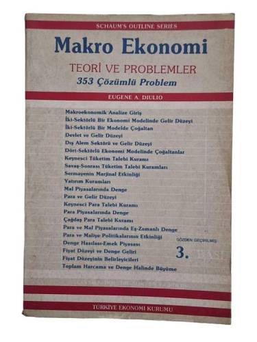 MAKRO EKONOMİ TEORİ VE PROBLEMLER 353 ÇÖZÜMLÜ PROBLEM - 0