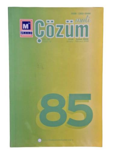 MALİ ÇÖZÜM OCAK ŞUBAT 2008 YIL:18 SAYI:85 - 0