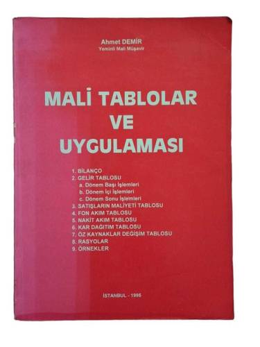 MALİ TABLOLAR VE UYGULAMASI - 0
