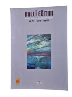 MİLLİ EĞİTİM 3 AYLIK EĞİTİM VE SOSYAL BİLİMLER DERGİSİ GÜZ 2011 YIL 40 SAYI 192