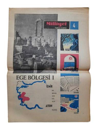 MİLLİYET GAZETESİNİN TURİZM İLAVESİ 4 - EGE BÖLGESİ (1 İZMİR AYDIN) - 0