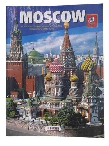 MOSCOW 160 COLOUR ILLUTRATIONS - MAP OF THE KREMLİN MOSCOW MAP&METRO GUIDE - 0
