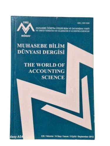 MUHASEBE BİLİM DÜNYASI DERGİSİ CİLT:14 SAYI: 2 YIL 2012 - 0