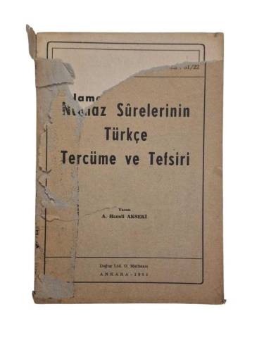 NAMAZ SURELERİNİN TÜRKÇE TERCÜME VE TEFSİRİ - 0