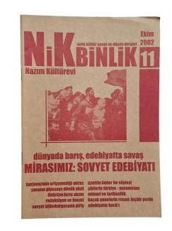 NİKBİNLİK EDEBİYAT VE DÜŞÜN DERGİSİ SAYI 11 EKİM 2002 