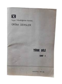 ORTAK DERSLER - TÜRK DİLİ SINIF 1