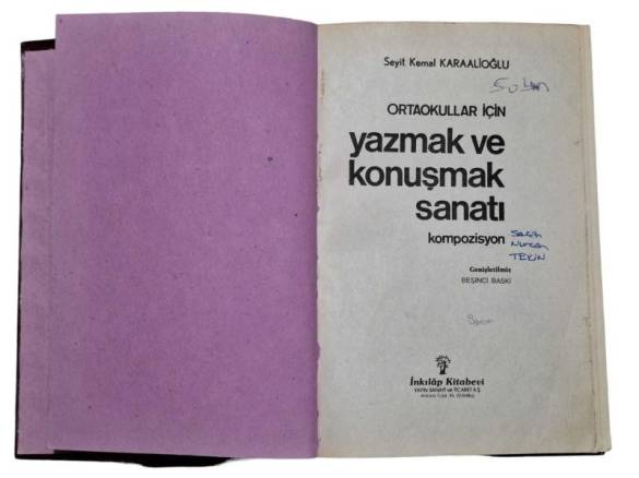 ORTAOKULLAR İÇİN YAZMAK VE KONUŞMAK SANATI - 0
