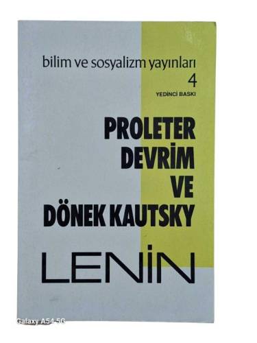 PROLETER DEVRİM VE DÖNEK KAUTSKY - 0