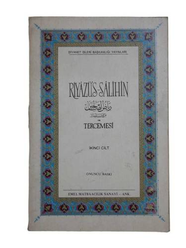 RİYAZÜ'S SALİHİN TERCEMESİ 2. CİLT - 0