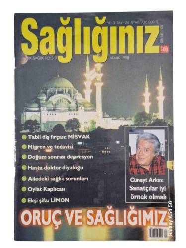 SAĞLIĞINIZ AYLIK SAĞLIK DERGİSİ YIL:3 SAYI:24 ARALIK 1998 - 0