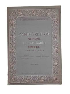 SAHİHİ BUHARİ MUHTASARI TECRİD-İ SARİH TERCEMESİ 1. CİLT CÜZ 4
