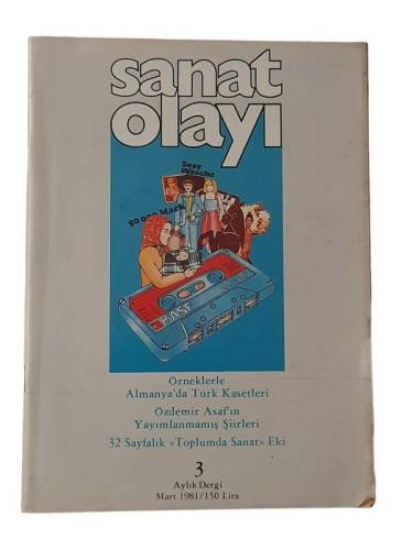 SANAT OLAYI DERGİSİ SAYI: 3 - MART 1981- ÖZDEMİR ASAF'IN YAYIMLANMAMIŞ ŞİİRLERİ - 0