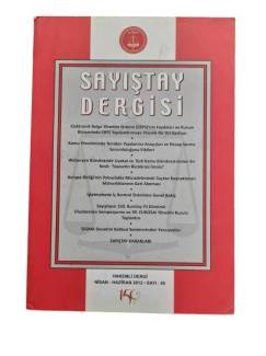SAYIŞTAY DERGİSİ 2012 SAYI.85 ( ULUSAL HAKEMLİ DERGİ )