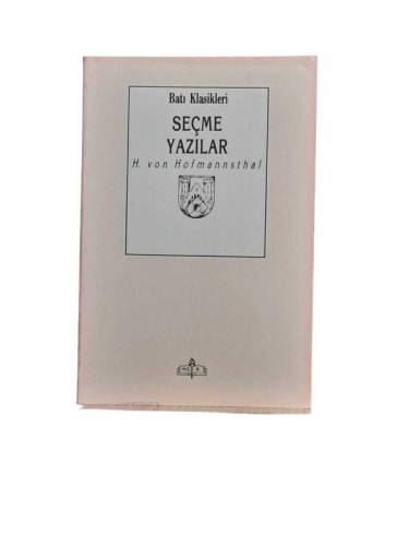SEÇME YAZILAR HOFMANNSTHAL - 0