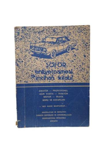 ŞÖFÖR EHLİYETNAMESİ İMTİHAN KİTABI - 0